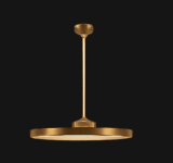 Minimal disc pendant light